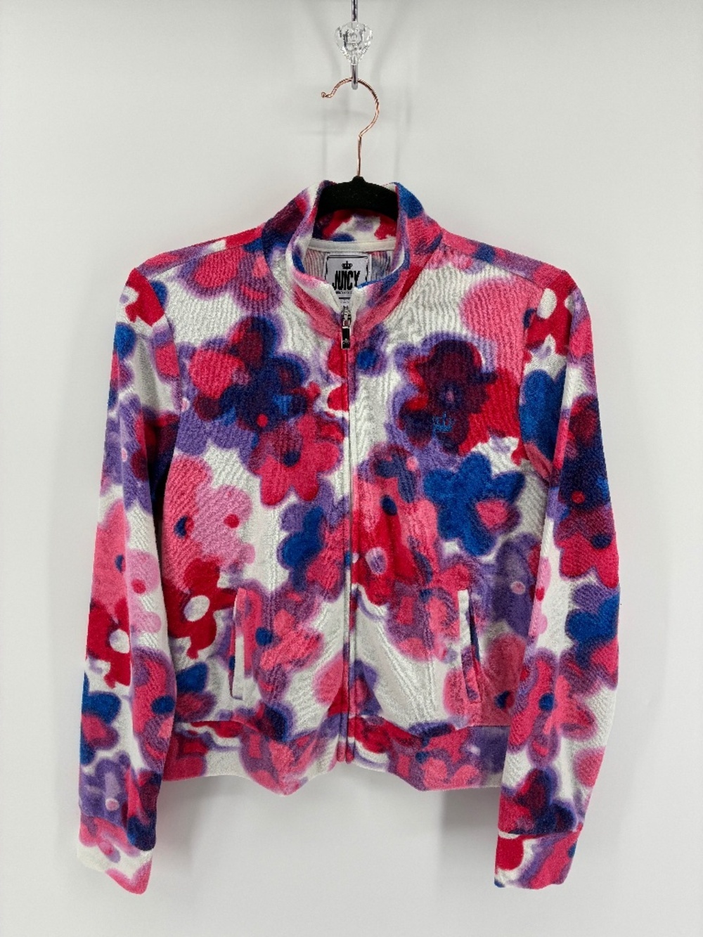 MASSIVE $10 SALE Juicy Couture Floral Zip-Up Jacket Sweater